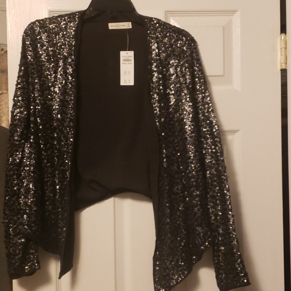 Short sequin blazer